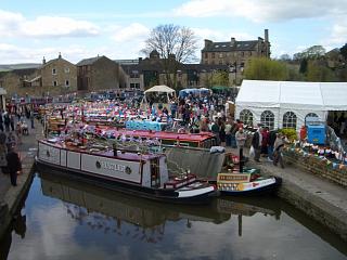 Decorated barges