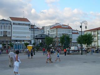 The main square at Betanzos