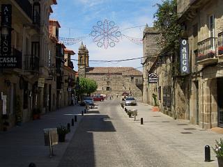 A shot looking back to the main square