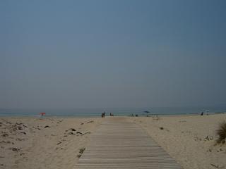 The main boardwalk at Carnota