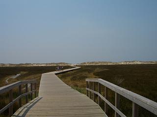 The main boardwalk at Carnota