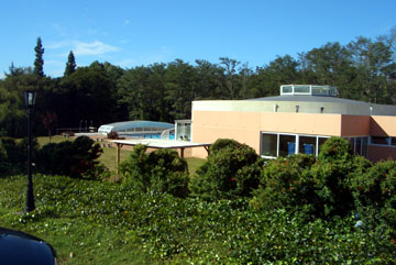 The outdoor pool