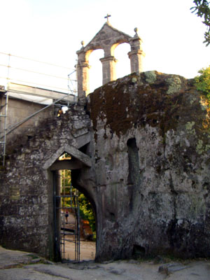 The bell tower at Esgos monastery