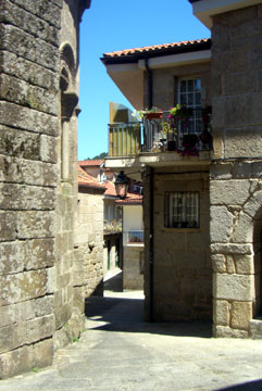 A narrow alley in the old town