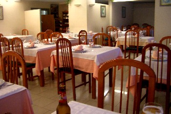 Inside the San Marco restaurant