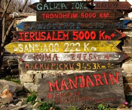 Distance markers (planks)