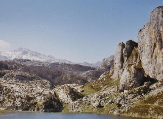 A mountain range in Asturias