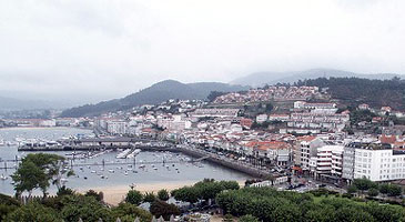 Baiona town view
