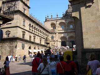 To the back of the Cathedral