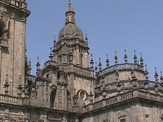 Ornate masonry of the cathedral