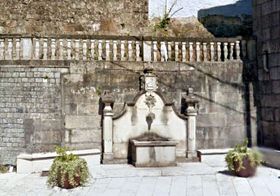 An ornamental fountain in Cerdedo