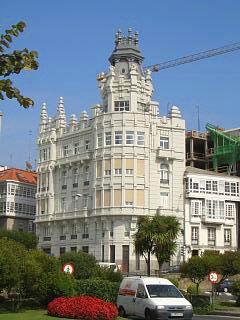 A attractive building close to the sea front