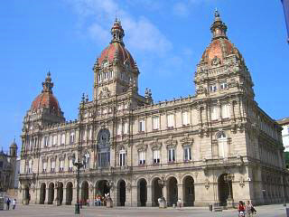 The Palacio Municipal in A Coruna city