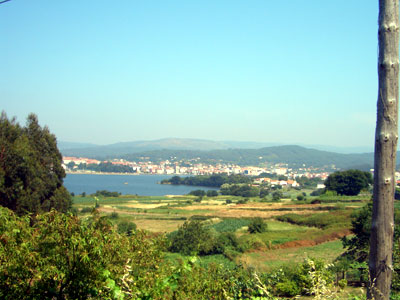 A view looking across a ria in la Coruna