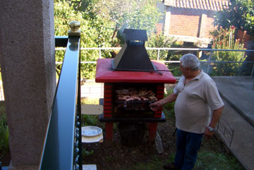 The barbeque in action