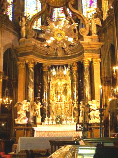 Lugo cathedral's main altar