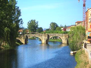 The medieval bridge at Monforte de Lemos