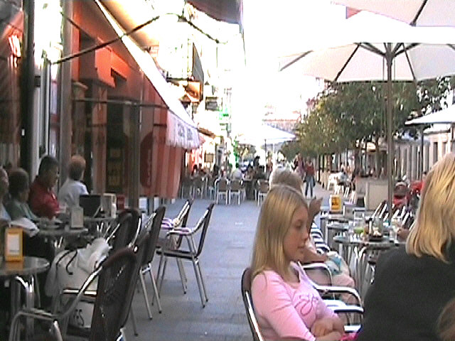 Cafe bar in one of the main streets