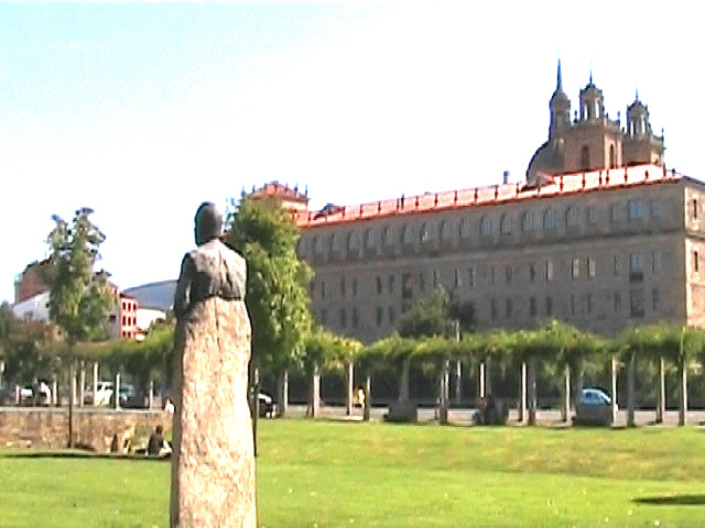 Monforte de Lemos college from gardens