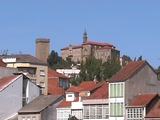 Monforte de lemos from a distance