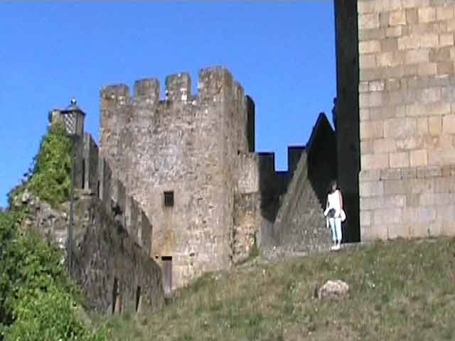 Lugo castle ruin view