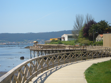 A major road in to the town