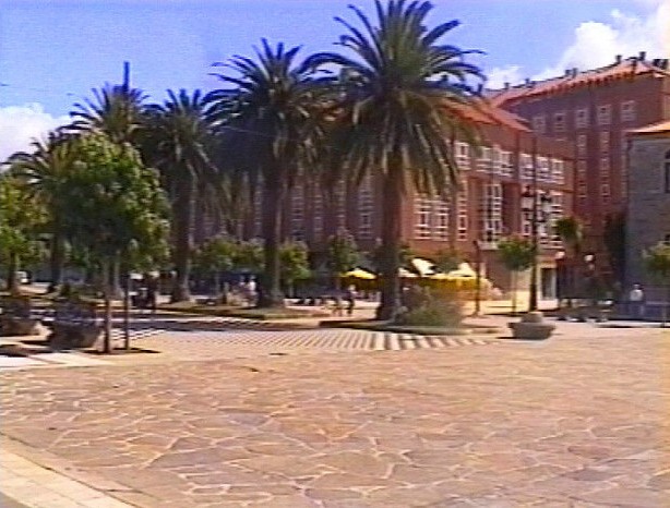 View of Noia's main plaza, 2002