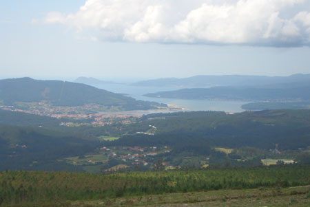 View looking down the Noia - Muros ria