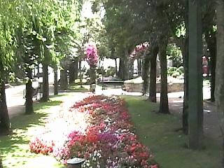 Part of the gardens adjoining the alameda of A Pobra do Caraminal