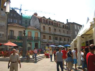 The edge of the Ferreria square, Pontevedra
