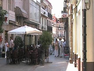 Street and cafe