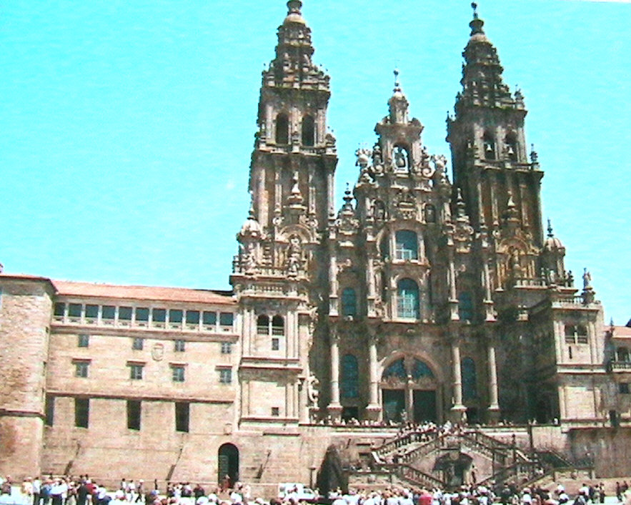 The cathedral at Santiago de Compostela