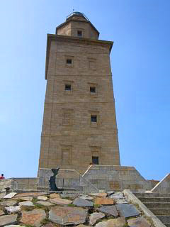 The tower of Hercules lighthouse